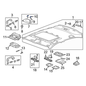 Honda OE - Left Sun Visor Light