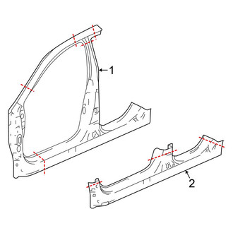 Honda OE - Pillars, Rocker & Floor - Aperture Panel (Sedan)