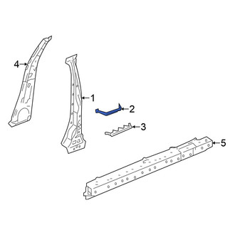 Honda OE - Outer Body B-Pillar Baffle Plate