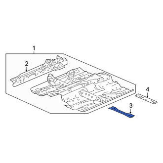 Honda OE - Rear Floor Pan Crossmember Brace