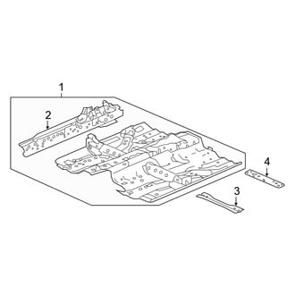 Honda OE - Pillars, Rocker & Floor - Floor & Rails (Sedan)