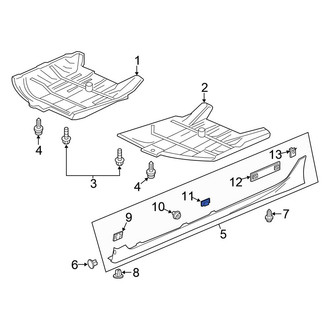 Honda OE - Rocker Panel Molding Clip
