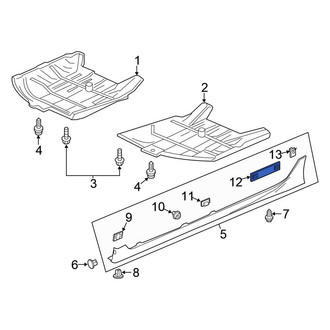 Honda OE - Rocker Panel Molding Clip