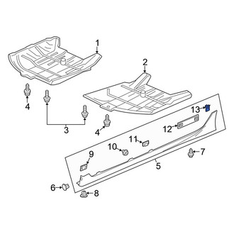Honda OE - Rocker Panel Molding Clip