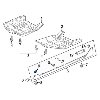 Honda OE - Rocker Panel Molding Clip