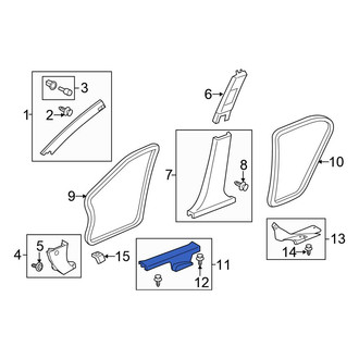 Honda OE - Front Left Door Sill Plate