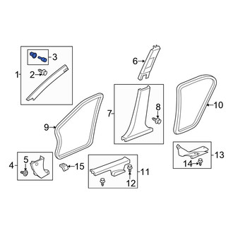 Honda OE - Upper Body A-Pillar Trim Panel Clip