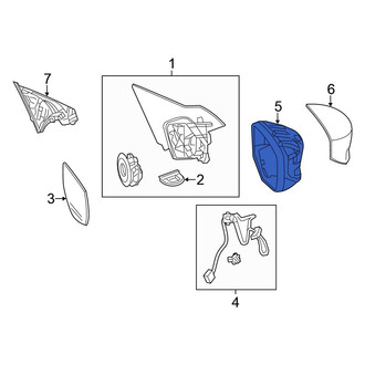 Honda OE - Front Right Door Mirror Housing