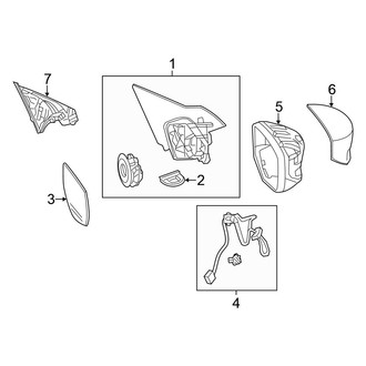 Honda OE - Front Door - Outside Mirrors (W/O Signal Lamp), (Sedan)