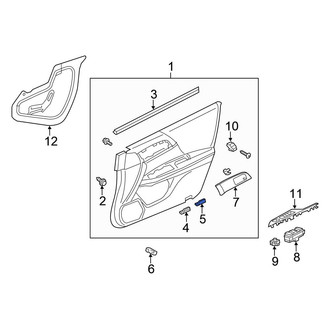 Honda OE - Door Interior Trim Panel Cap