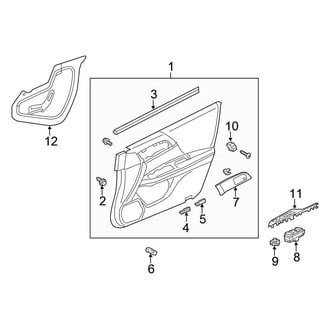 Honda OE - Front Door - Interior Trim (Sedan)