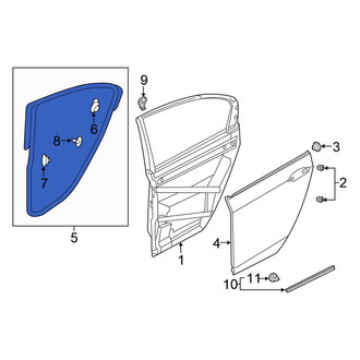 Honda OE - Rear Right Door Seal