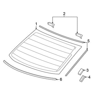 Honda OE - Back Glass - Glass (Sedan)