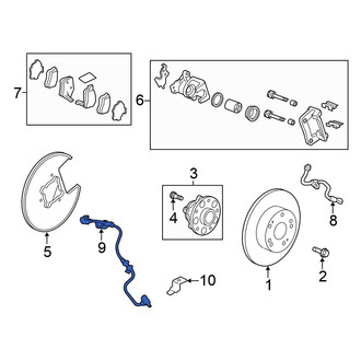 Honda OE - Rear ABS Wheel Speed Sensor