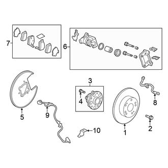 Honda OE - Rear Suspension - Brake Components