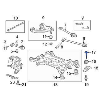 Honda OE - Suspension Crossmember Bolt