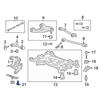 Honda OE - Suspension Crossmember Bolt