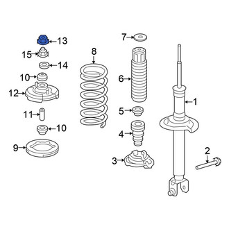 Honda OE - Rear Suspension Strut Mount Nut