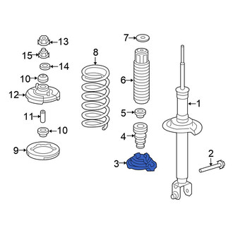 Honda OE - Rear Lower Coil Spring Insulator