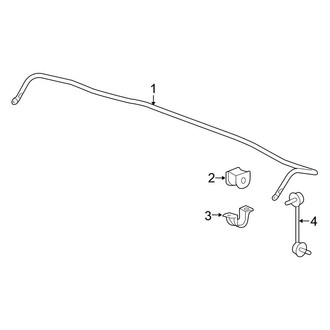 Honda OE - Rear Suspension - Stabilizer Bar & Components (Sedan)
