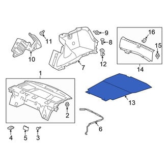 Honda OE - Rear Spare Tire Compartment Cover