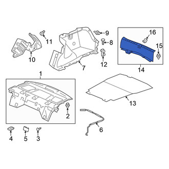 Honda OE - Rear Trunk Trim Scuff Plate