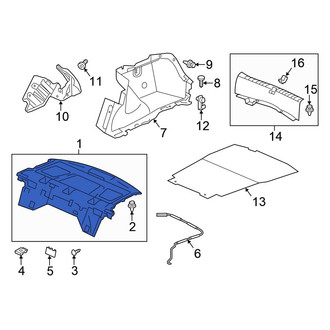 Honda OE - Rear Package Tray Trim