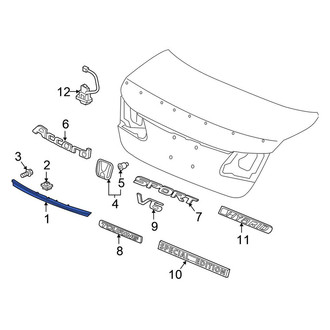 Honda OE - Rear Deck Lid Finish Panel