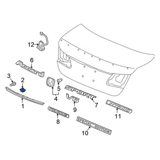 Honda OE - Deck Lid Finish Panel Clip