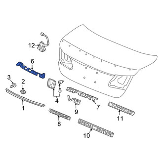 Honda OE - Rear Left Deck Lid Emblem