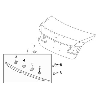 Honda OE - Trunk Lid - Spoiler (Sedan)
