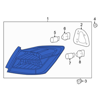 Honda OE - Rear Left Tail Light Assembly