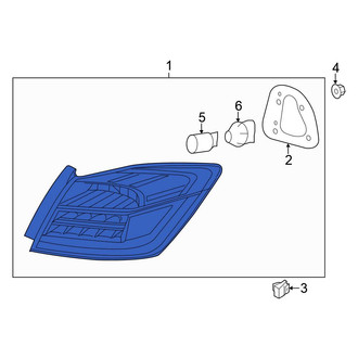 Honda OE - Rear Left Tail Light Assembly