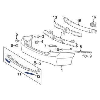 Honda OE - Rear Left Reflector Panel