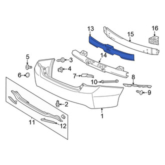 Honda OE - Front Bumper Impact Absorber