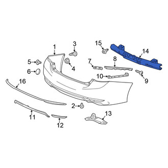 Honda OE - Rear Bumper Impact Bar