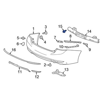 Honda OE - Bumper Impact Bar Bolt