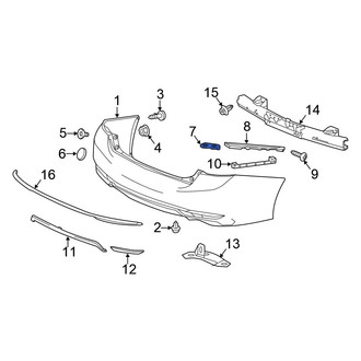 Honda OE - Rear Left Bumper Cover Bracket