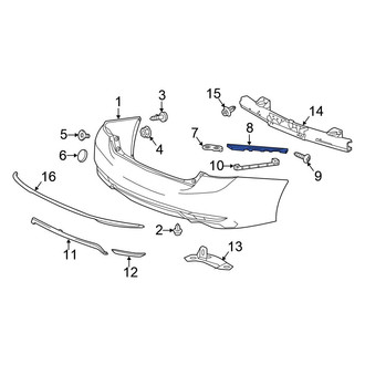 Honda OE - Rear Left Bumper Cover Spacer