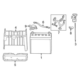 Honda OE - Electrical - Battery (High Voltage, 12 Volt), (Hybrid / Hybrid EX-L / Hybrid Touring / Plug-In)