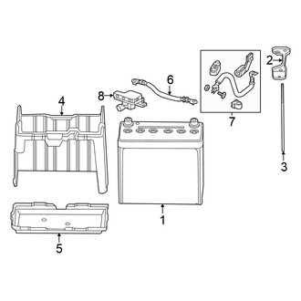 Honda OE - Electrical - Battery (High Voltage, 12 Volt), (Hybrid / Hybrid EX-L / Hybrid Touring)