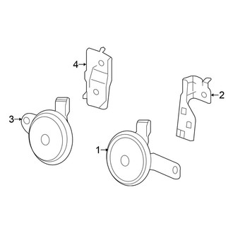 Honda OE - Electrical - Horn (High Voltage), (Hybrid / Hybrid EX-L / Hybrid Touring)
