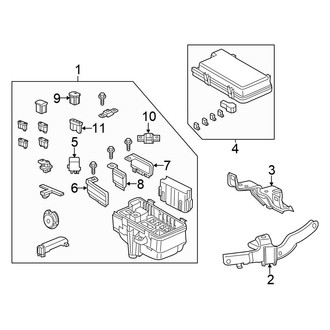 Honda OE - Electrical - Fuse & Relay (High Voltage Engine Compartment), (Hybrid / Hybrid EX-L / Hybrid Touring / Plug-In)