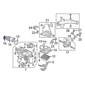 Honda OE - Engine Air Duct Clamp