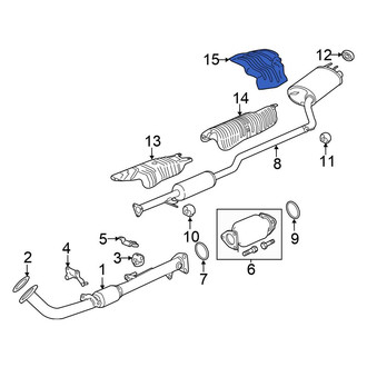 Honda OE - Rear Right Floor Pan Heat Shield