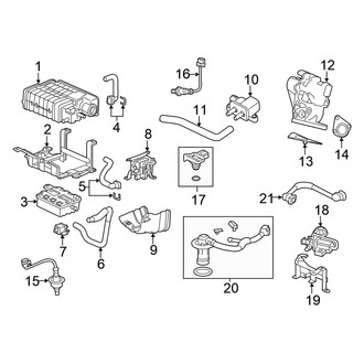 Honda OE - Emission System - Emission Components (Plug-In)