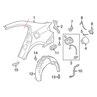 Honda OE - Quarter Panel & Components (Plug-In)