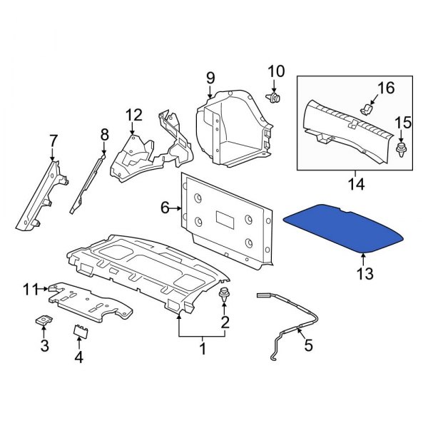 Spare Tire Compartment Cover