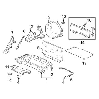 Honda OE - Rear Body & Floor - Interior Trim (Trim & Components), (Plug-In)