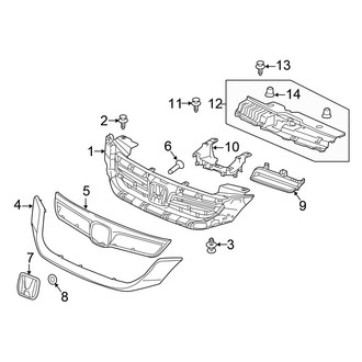 Honda OE - Grille & Components (Hybrid / Hybrid EX-L / Hybrid Touring)